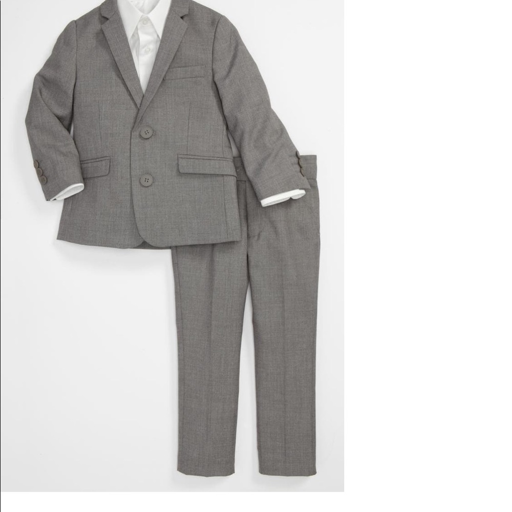 Boys suit - Apeman Sz 5, suit jacket and pants / trousers - light gray